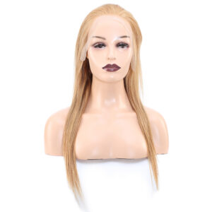 Düz Front Lace Gerçek Tül Peruk - Sıcak Karamel - 60-65Cm 8 Düz Front Lace Gerçek Tül Peruk - Sıcak Karamel - 60-65Cm