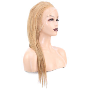 Düz Front Lace Gerçek Tül Peruk - Sıcak Karamel - 60-65Cm 9 Düz Front Lace Gerçek Tül Peruk - Sıcak Karamel - 60-65Cm