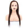 Düz Front Lace Gerçek Tül Peruk - Koyu Kahve - 60-65Cm 2 Düz Front Lace Gerçek Tül Peruk - Koyu Kahve - 60-65Cm