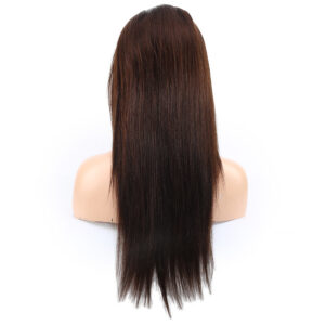 Düz Front Lace Gerçek Tül Peruk - Koyu Kahve - 60-65Cm 9 Düz Front Lace Gerçek Tül Peruk - Koyu Kahve - 60-65Cm