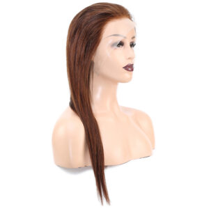 Düz Front Lace Gerçek Tül Peruk - Açık Kahve - 60-65Cm 7 Düz Front Lace Gerçek Tül Peruk - Açık Kahve - 60-65Cm