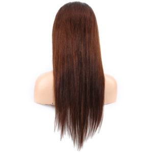Düz Front Lace Gerçek Tül Peruk - Açık Kahve - 60-65Cm 9 Düz Front Lace Gerçek Tül Peruk - Açık Kahve - 60-65Cm