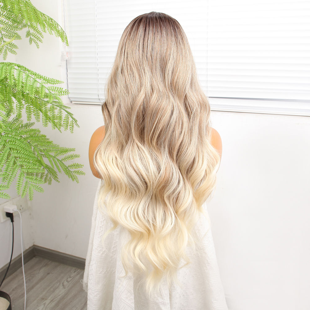 Kumral Platin Ombre Ve Röfleli Fiber Sentetik Geniş Dalgalı Tül Peruk 7 Kumral Platin Ombre Ve Röfleli Fiber Sentetik Geniş Dalgalı Tül Peruk - Görsel 5