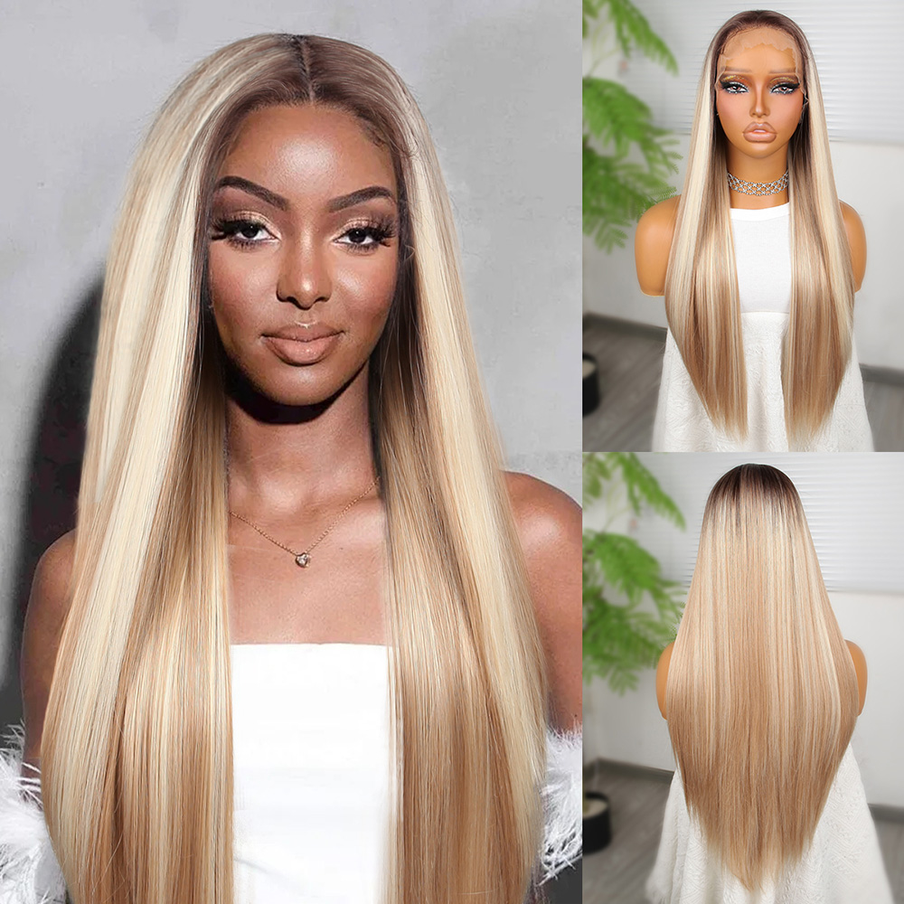 Kumral Beyaz Platin Ombreli Ve Röfleli Fiber Sentetik Tül Peruk 3 Kumral Beyaz Platin Ombreli Ve Röfleli Fiber Sentetik Tül Peruk