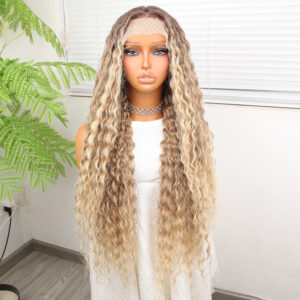 Afro Dalga Kumral Balköpüğü Ombre Ve Röfleli Fiber Sentetik Tül Peruk 9 Afro Dalga Kumral Balköpüğü Ombre Ve Röfleli Fiber Sentetik Tül Peruk