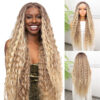 Afro Dalga Kumral Balköpüğü Ombre Ve Röfleli Fiber Sentetik Tül Peruk 1 Afro Dalga Kumral Balköpüğü Ombre Ve Röfleli Fiber Sentetik Tül Peruk