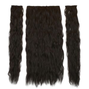 Fiber Sentetik Kabarık Dalgalı Yarım Ay + 2 Yan Çıt Çıt - Kahverengi 6 Fiber Sentetik Kabarık Dalgalı Yarım Ay + 2 Yan Çıt Çıt - Kahverengi