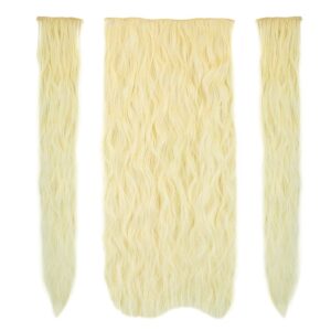 Fiber Sentetik Kabarık Dalgalı Yarım Ay + 2 Yan Çıt Çıt - Açık Platin 7 Fiber Sentetik Kabarık Dalgalı Yarım Ay + 2 Yan Çıt Çıt - Açık Platin