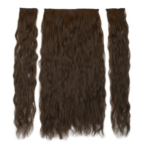 Fiber Sentetik Kabarık Dalgalı Yarım Ay + 2 Yan Çıt Çıt - Açık Kahve 7 Fiber Sentetik Kabarık Dalgalı Yarım Ay + 2 Yan Çıt Çıt - Açık Kahve