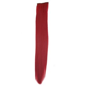 Fiber Sentetik Düz 8 Parça Çıt Çıt - Kızıl 7 Fiber Sentetik Düz 8 Parça Çıt Çıt - Kızıl
