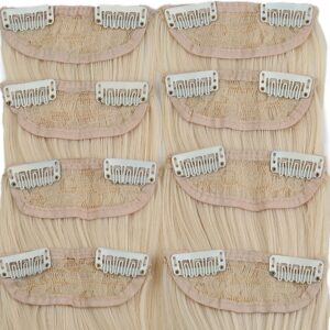 Fiber Sentetik Düz 8 Parça Çıt Çıt - Platin 8 Fiber Sentetik Düz 8 Parça Çıt Çıt - Platin