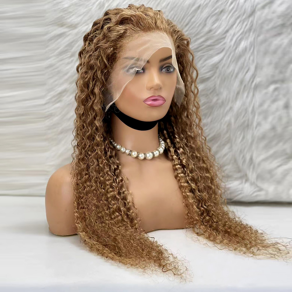 Afro Dalga Front Lace Gerçek Tül Peruk - Kumral - 70-75Cm 4 Afro Dalga Front Lace Gerçek Tül Peruk - Kumral - 70-75Cm - Görsel 2
