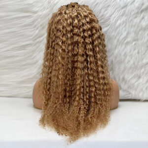 Afro Dalga Front Lace Gerçek Tül Peruk - Kumral - 70-75Cm 9 Afro Dalga Front Lace Gerçek Tül Peruk - Kumral - 70-75Cm
