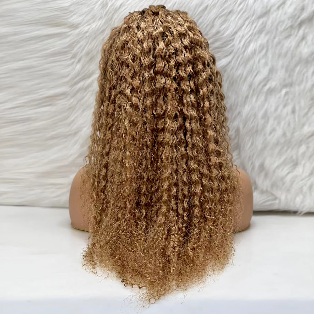 Afro Dalga Front Lace Gerçek Tül Peruk - Kumral - 70-75Cm 6 Afro Dalga Front Lace Gerçek Tül Peruk - Kumral - 70-75Cm - Görsel 4