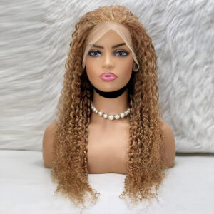 Afro Dalga Front Lace Gerçek Tül Peruk - Sıcak Karamel - 70-75Cm 8 Afro Dalga Front Lace Gerçek Tül Peruk - Sıcak Karamel - 70-75Cm