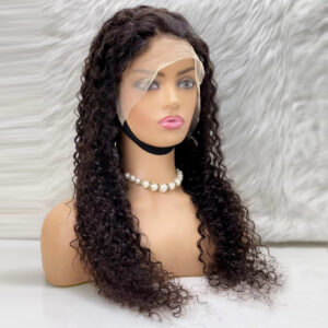 Afro Dalga Front Lace Gerçek Tül Peruk - Doğal - 70-75Cm 7 Afro Dalga Front Lace Gerçek Tül Peruk - Doğal - 70-75Cm