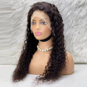 Afro Dalga Front Lace Gerçek Tül Peruk - Doğal - 70-75Cm 8 Afro Dalga Front Lace Gerçek Tül Peruk - Doğal - 70-75Cm