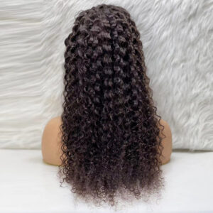 Afro Dalga Front Lace Gerçek Tül Peruk - Doğal - 70-75Cm 9 Afro Dalga Front Lace Gerçek Tül Peruk - Doğal - 70-75Cm