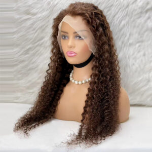 Afro Dalga Front Lace Gerçek Tül Peruk - Koyu Kahve - 70-75Cm 8 Afro Dalga Front Lace Gerçek Tül Peruk - Koyu Kahve - 70-75Cm