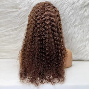 Afro Dalga Front Lace Gerçek Tül Peruk - Koyu Kahve - 70-75Cm 9 Afro Dalga Front Lace Gerçek Tül Peruk - Koyu Kahve - 70-75Cm