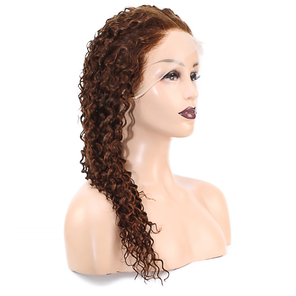 Afro Dalga Front Lace Gerçek Tül Peruk - Açık Kahve - 60-65Cm 4 Afro Dalga Front Lace Gerçek Tül Peruk - Açık Kahve - 60-65Cm - Görsel 2