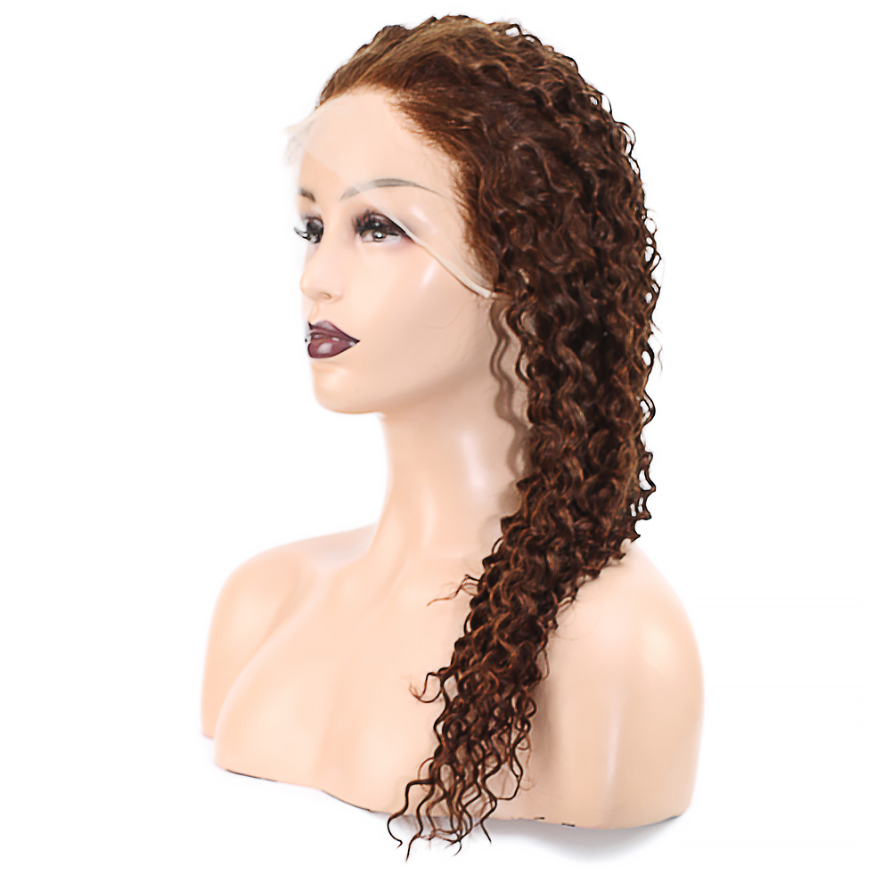 Afro Dalga Front Lace Gerçek Tül Peruk - Açık Kahve - 60-65Cm 5 Afro Dalga Front Lace Gerçek Tül Peruk - Açık Kahve - 60-65Cm - Görsel 3