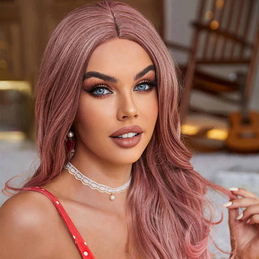 Pembe Siyah Kırçıllı Tül Peruk 7 Pembe Siyah Kırçıllı Tül Peruk - Görsel 5