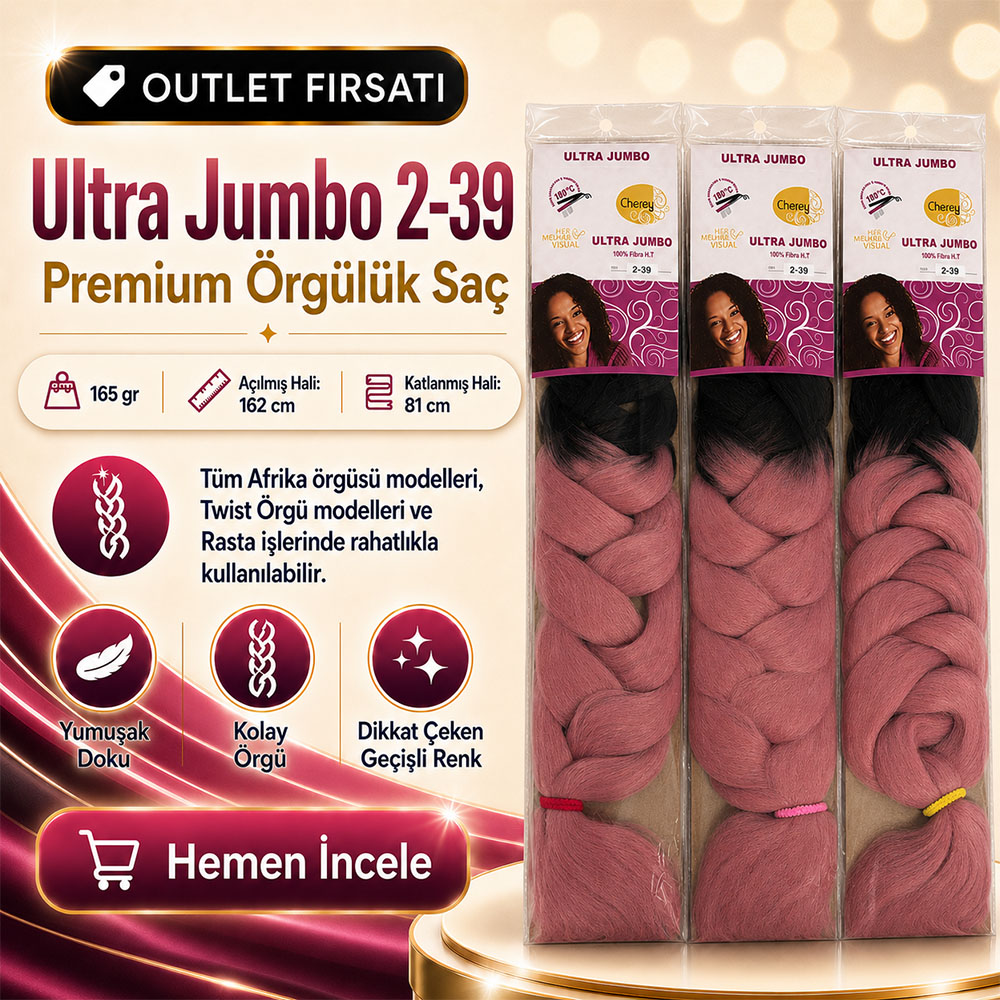 3 Paket - Afrika Örgüsü Ve Rasta İçin Sentetik Ombreli Saç 2-39 3 3 Paket - Afrika Örgüsü Ve Rasta İçin Sentetik Ombreli Saç 2-39