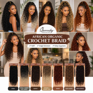 Queensky Afro Dalgası Saç - 75Cm - 240Gr - Kumral Platin Ombre 7 Queensky Afro Dalgası Saç - 75Cm - 240Gr - Kumral Platin Ombre