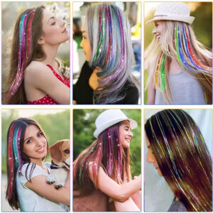 Klipsli Hair Tinsel Saç Simi - Htk21 5 Klipsli Hair Tinsel Saç Simi - Htk21