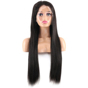 Dip Uç Dolu Doğal Siyah Tül Peruk Front Lace Düz %100 Gerçek Saç - 70-75Cm 9 Dip Uç Dolu Doğal Siyah Tül Peruk Front Lace Düz %100 Gerçek Saç - 70-75Cm