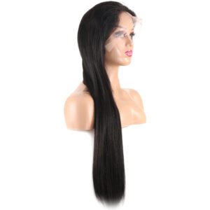 Dip Uç Dolu Doğal Siyah Tül Peruk Front Lace Düz %100 Gerçek Saç - 70-75Cm 10 Dip Uç Dolu Doğal Siyah Tül Peruk Front Lace Düz %100 Gerçek Saç - 70-75Cm