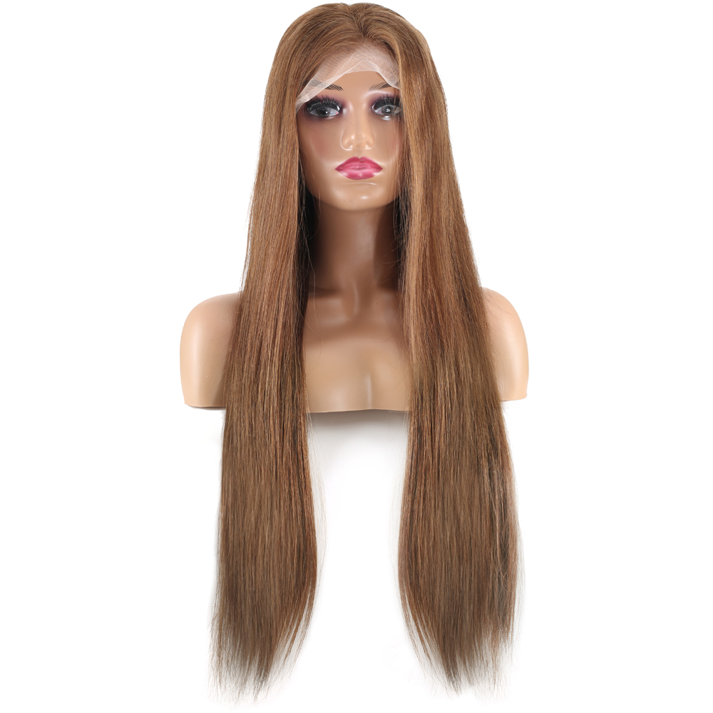 Dip Uç Dolu Sıcak Kestane Kahve Tül Peruk Front Lace Düz %100 Gerçek Saç - 70-75Cm 4 Dip Uç Dolu Sıcak Kestane Kahve Tül Peruk Front Lace Düz %100 Gerçek Saç - 70-75Cm - Görsel 2