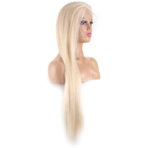 Dip Uç Dolu Beyaz Platin Tül Peruk Front Lace Düz %100 Gerçek Saç - 70-75Cm 10 Dip Uç Dolu Beyaz Platin Tül Peruk Front Lace Düz %100 Gerçek Saç - 70-75Cm